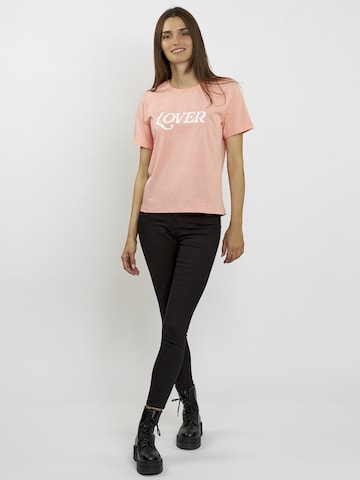 FRESHLIONS Shirt 'Lover' in Pink