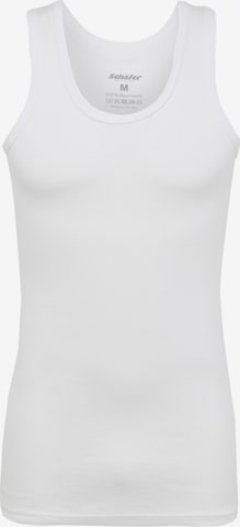 Maglietta intima di Albert Schäfer in bianco: frontale