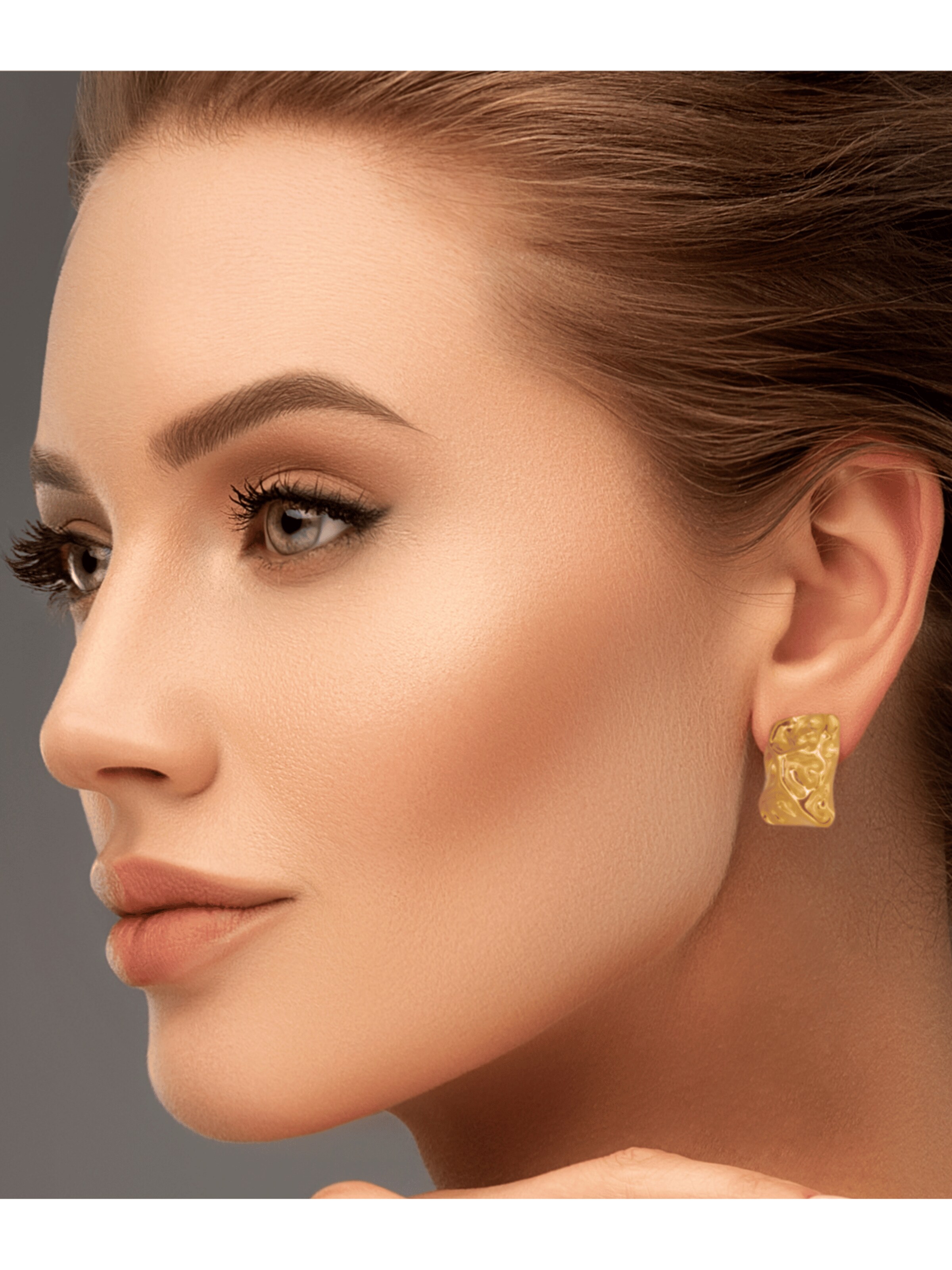 ARS-ARGENTI Earrings 'GOLDEN NUGGET' in Gold