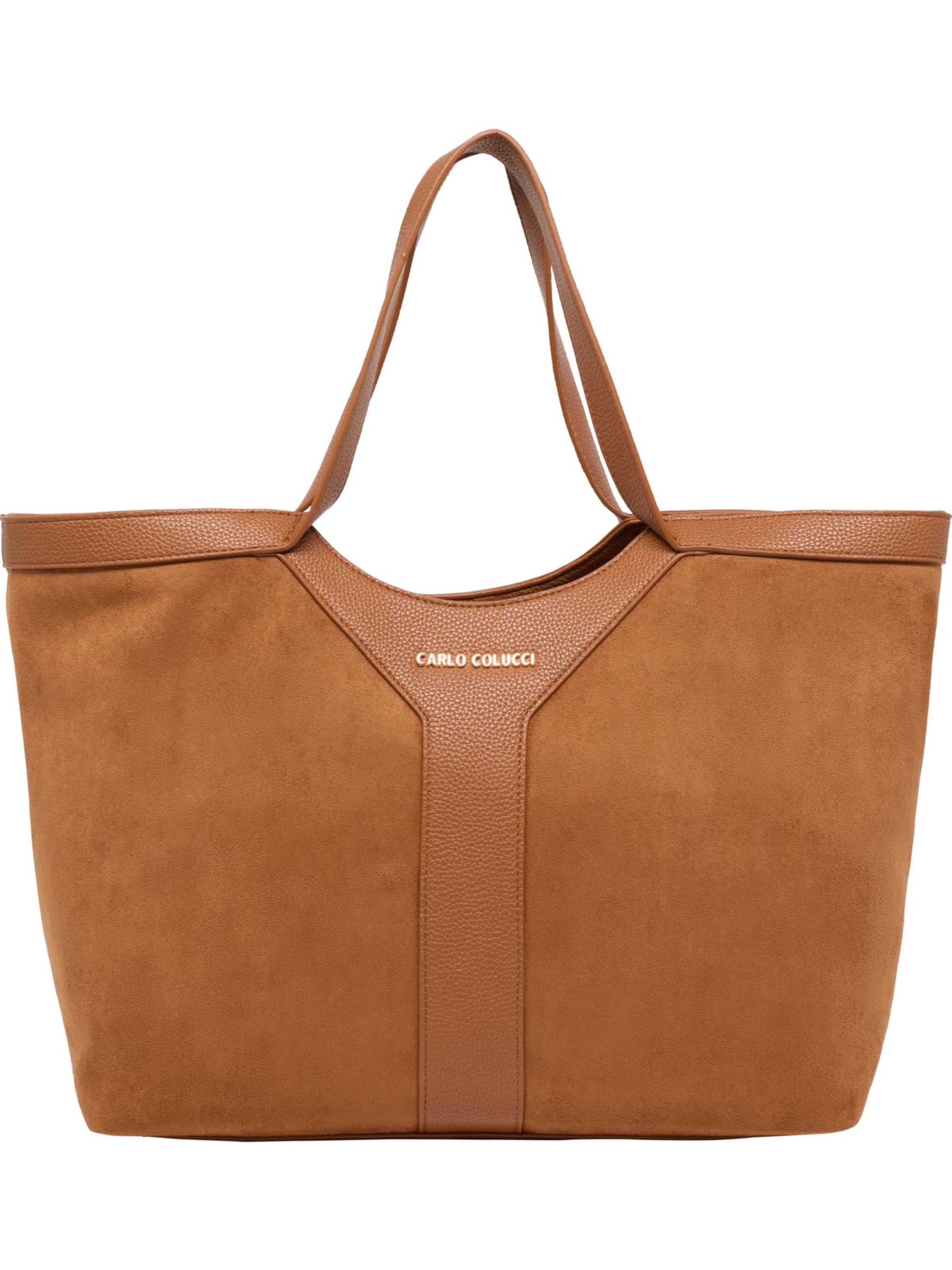 Carlo Colucci Shopper 'Festi' in Bronze: front