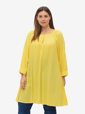 Zizzi Tunic 'Erose' in Yellow: front