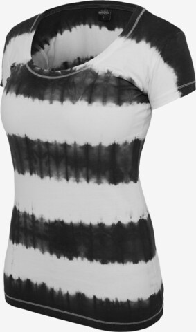 Tricou 'Dip Dye Stripe Tee' de la Urban Classics pe negru