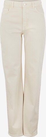 PIECES Wide leg Jeans 'Holly' i vit: framsida