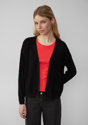 QS Strickjacke in Schwarz: Vorderseite