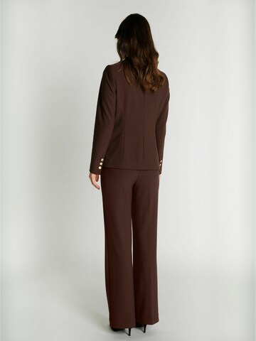 RUE de FEMME Regular Trousers ' RDFComfyOlana' in Brown