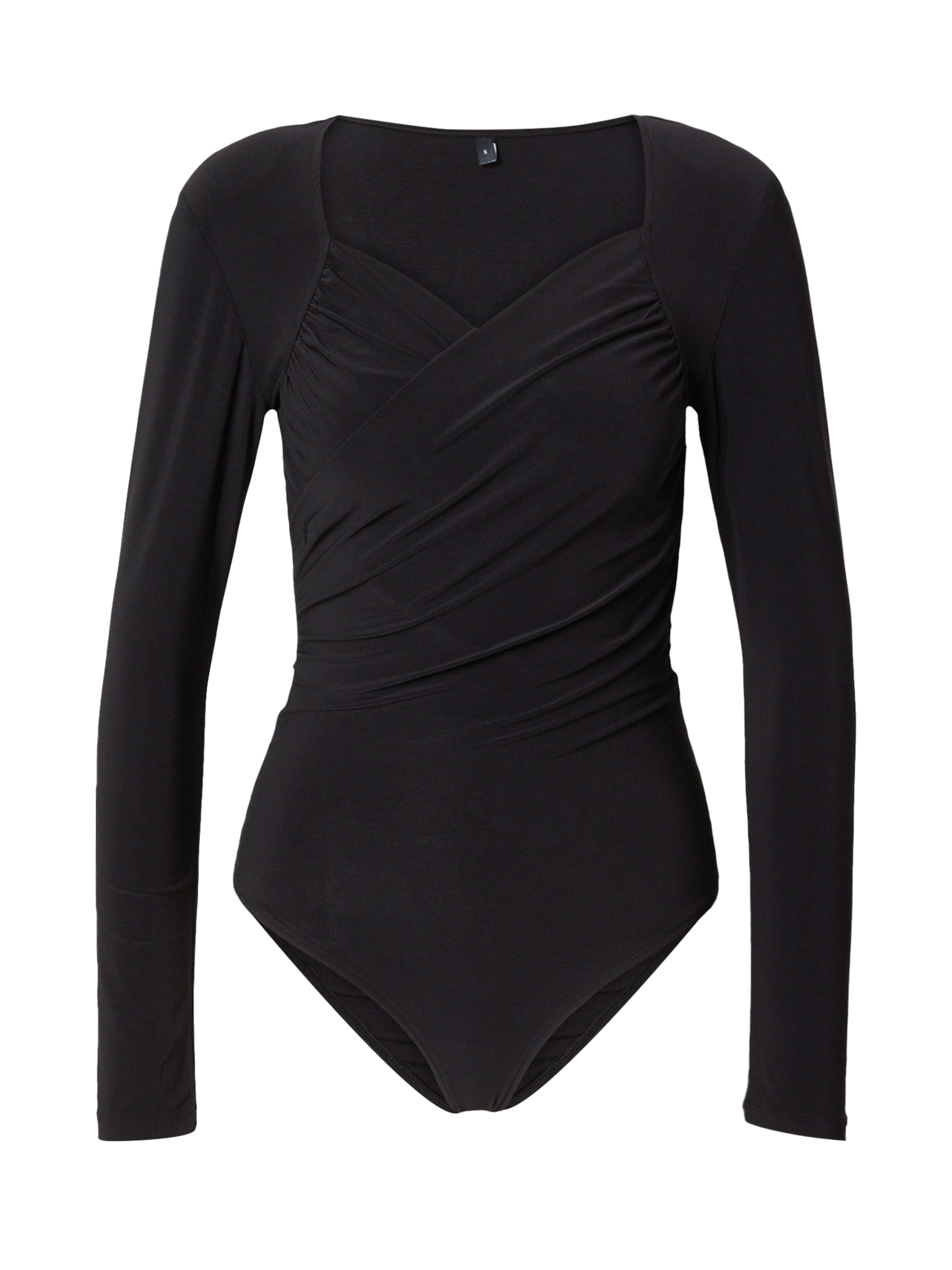 Trendyol - Body camiseta en negro: frente