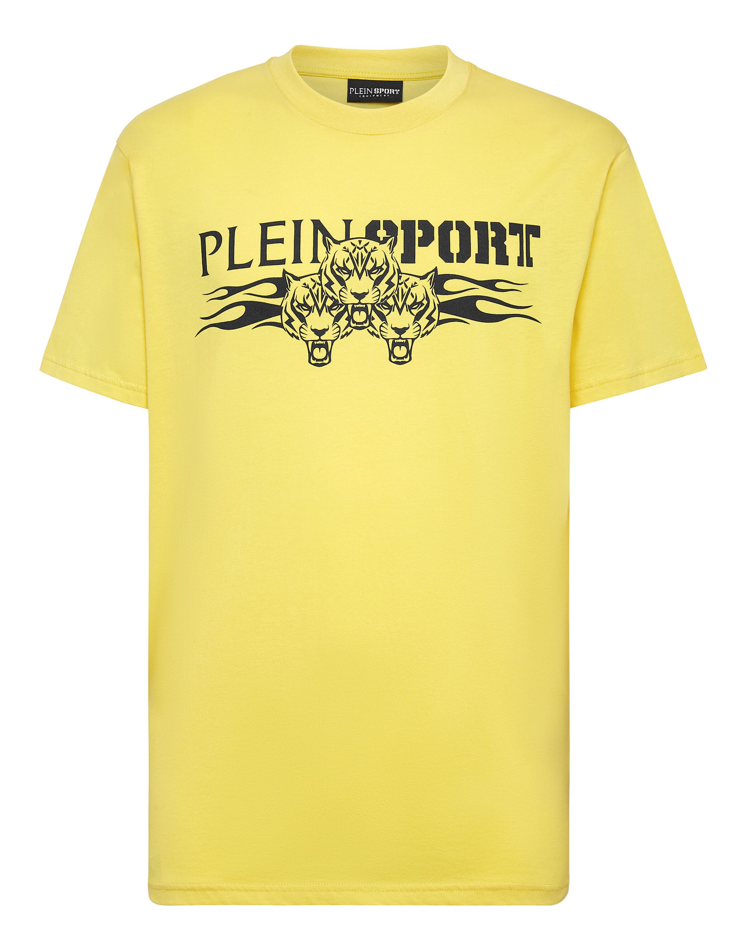 Plein Sport - Camisa 'Tiger' em amarelo: frente