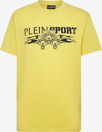Plein Sport T-Shirt 'Tiger' in Gelb: Vorderseite