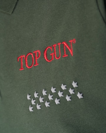TOP GUN Poloshirt in Grün