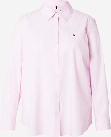 Tommy Hilfiger Curve Bluzka 'ESS' w kolorze fioletowy: przód