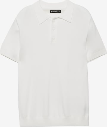 Pull&Bear Pulover | bela barva: sprednja stran