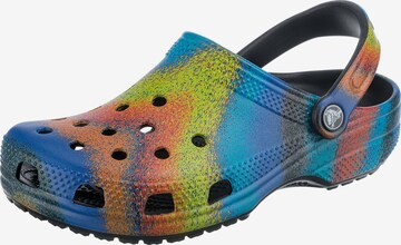 Crocs Clogs in Blue: front