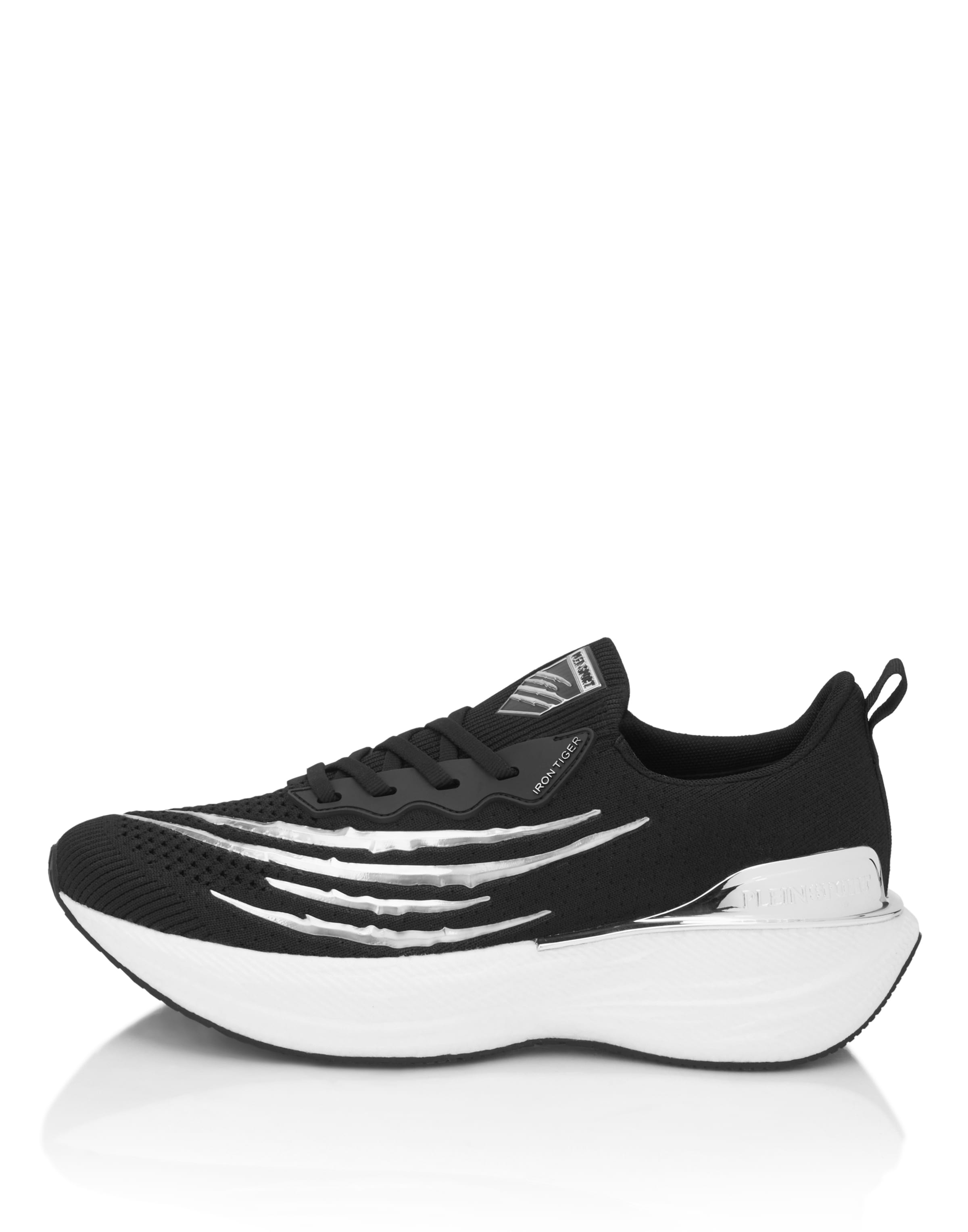 Baskets basses 'Tiger' Plein Sport en noir : devant