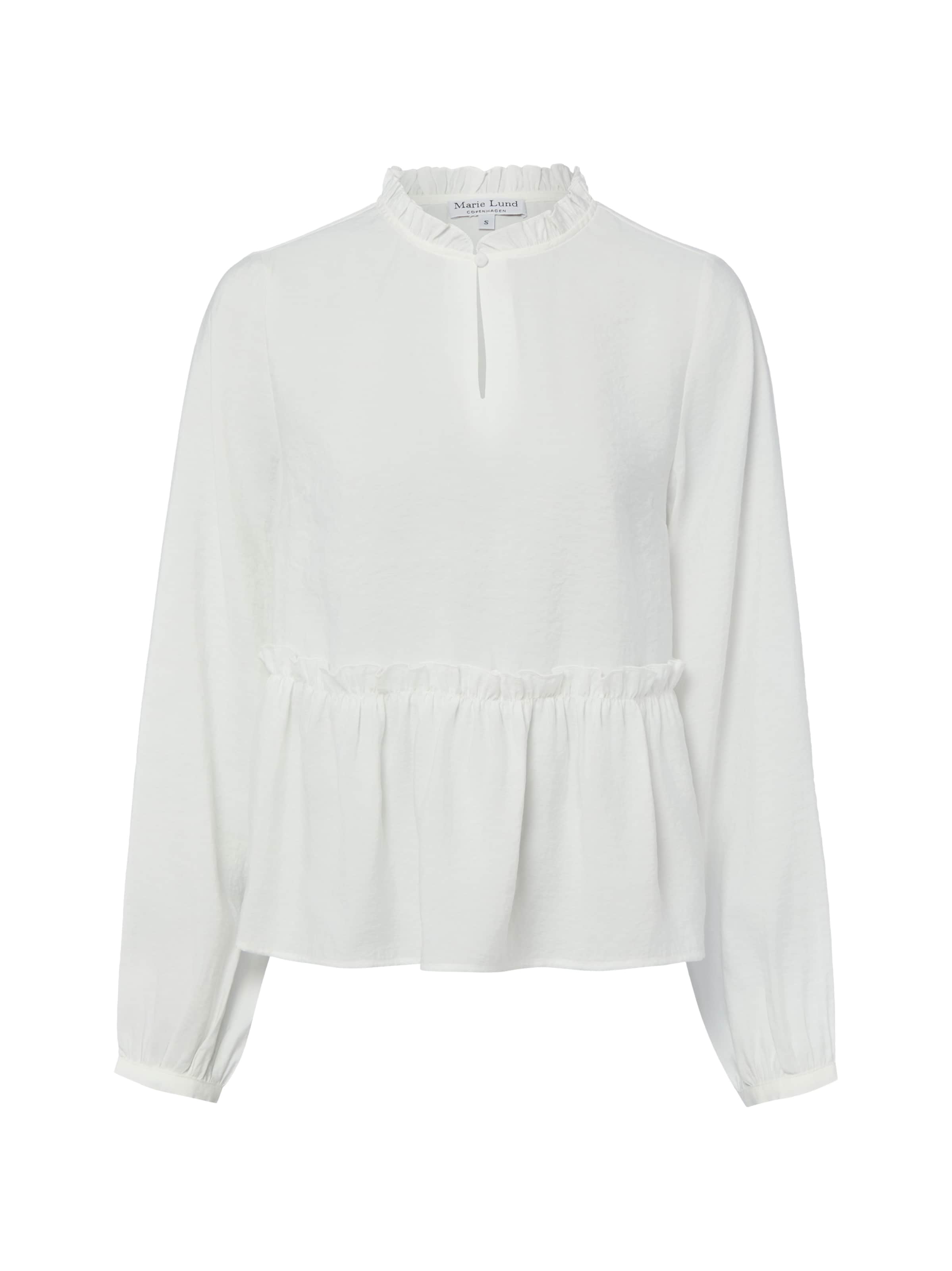 Marie Lund Bluse in Weiß: Vorderseite