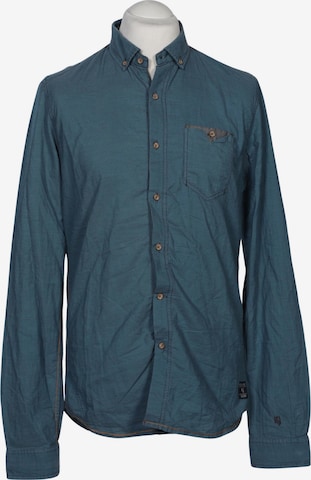 GARCIA Hemd L in Blau: Vorderseite