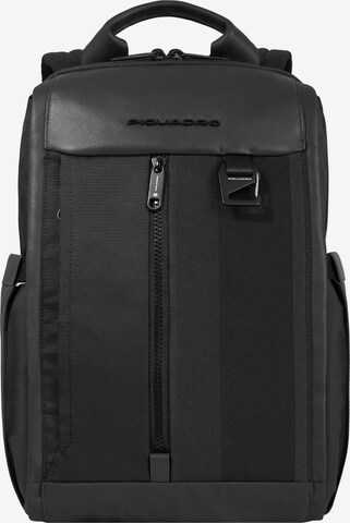 Piquadro Rucksack 'Steve' in Schwarz: predná strana