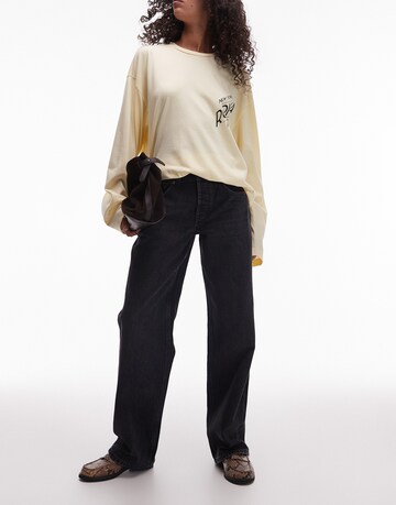 TOPSHOP Обычный Джинсы 'EMBER' в Черный: спереди