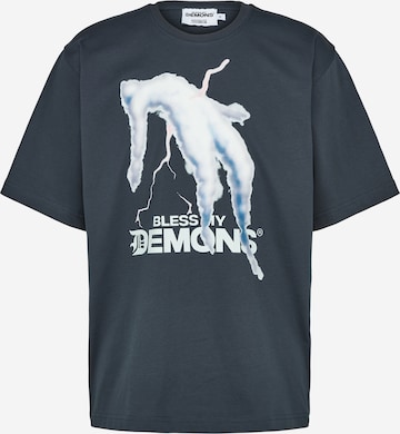 Bless my Demons exclusive for ABOUT YOU Тениска 'INCUS' в синьо: отпред
