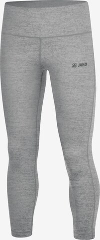 JAKO Skinny Workout Pants in Grey: front