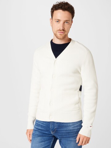 TOMMY HILFIGER Strikkejakke i beige: forside