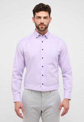 ETERNA Regular fit Button Up Shirt in Purple: front