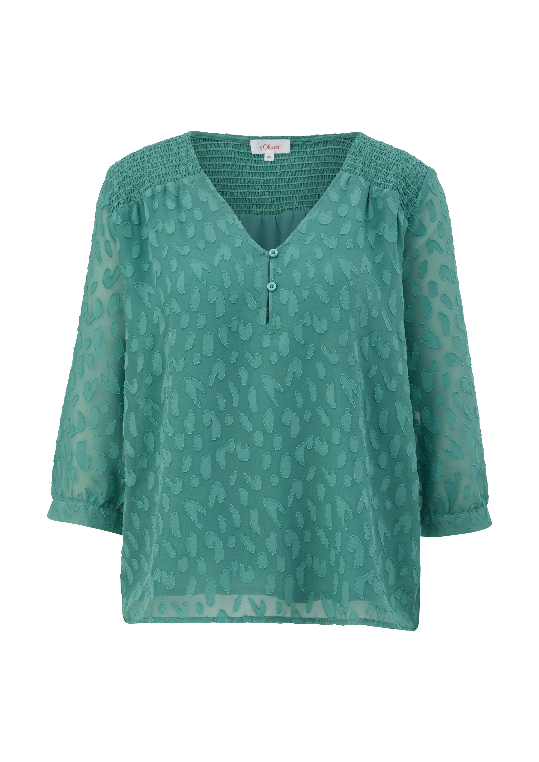 s.Oliver Bluse in Grün: Vorderseite