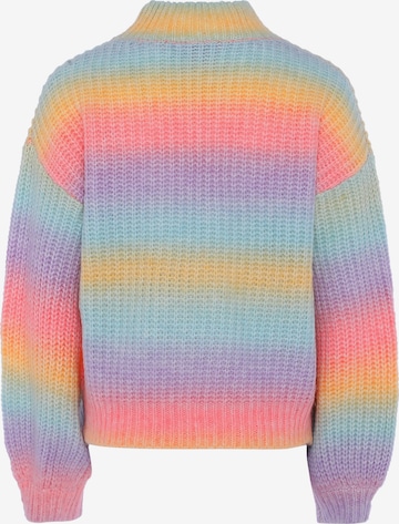 Pull-over swirly en mélange de couleurs