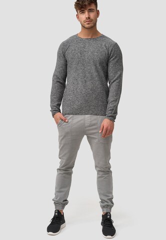 INDICODE JEANS Pullover 'Loakim' in Grau