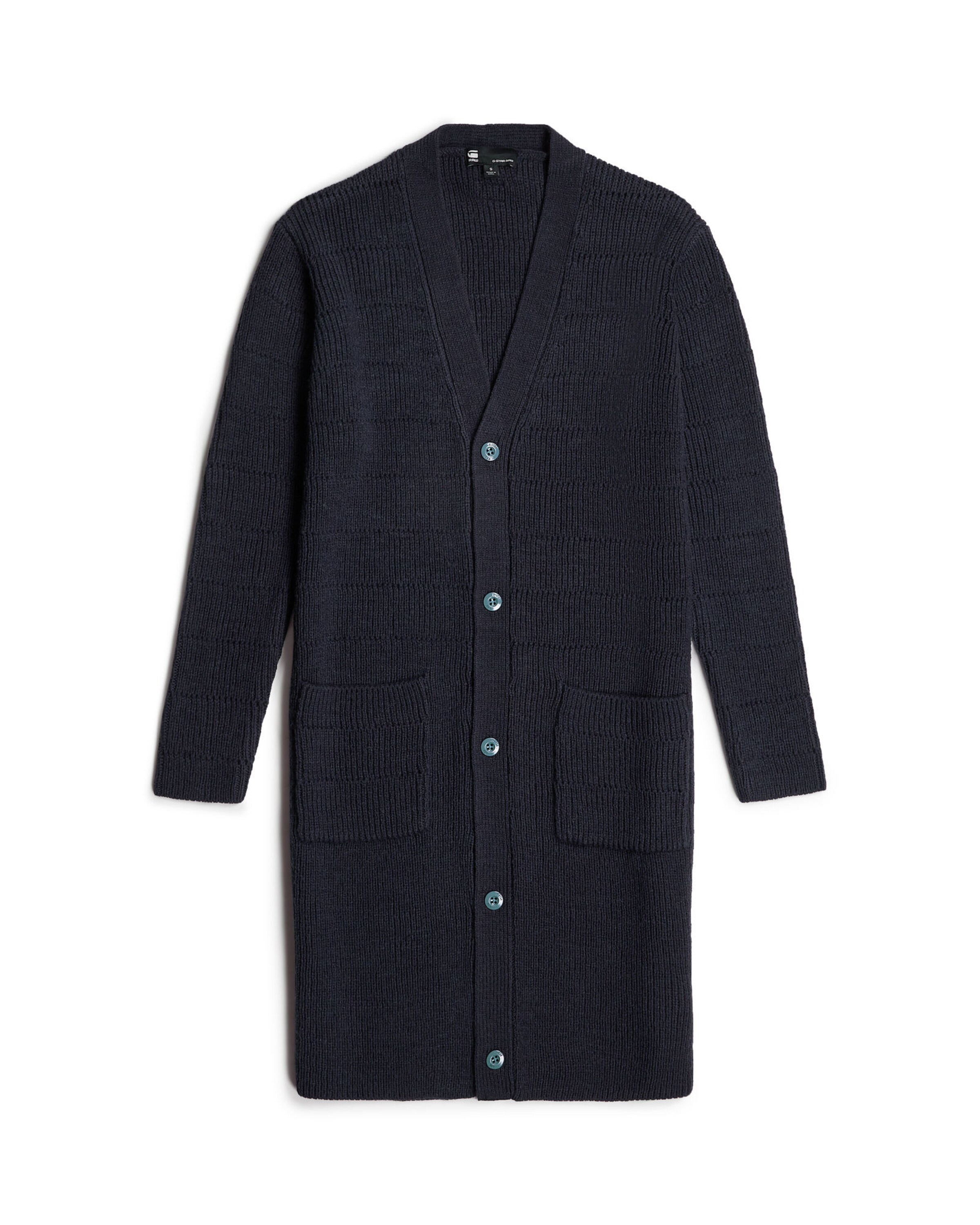 G-STAR Gebreid vest 'Oristel' in Blauw: voorkant