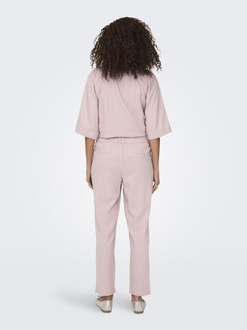 Effilé Pantalon à pince 'ONLCaro-Poptrash' ONLY en violet