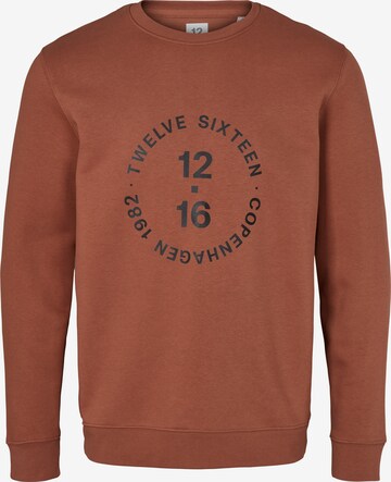 Twelvesixteen 12.16 Sweatshirt in Bruin: voorkant