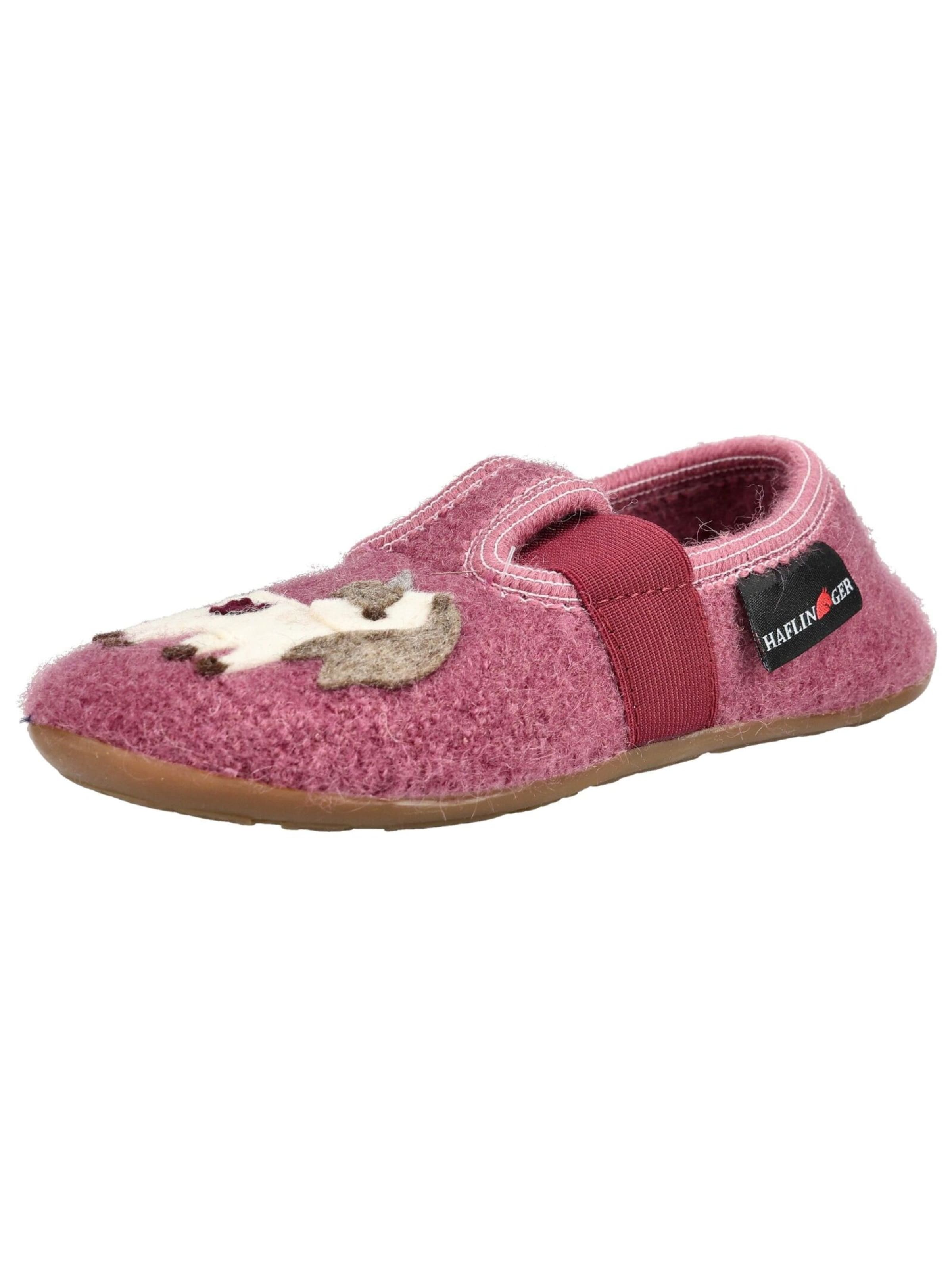Pantoufle HAFLINGER en rose : devant