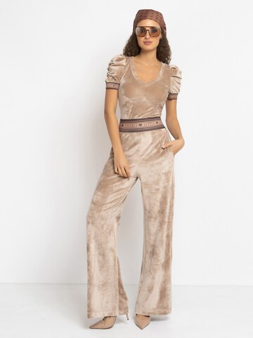 JIORO Top 'ESSENTIALS' in Beige