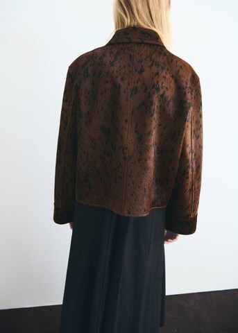 MANGO Between-Season Jacket 'Ink' in Brown