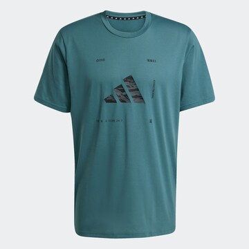 ADIDAS PERFORMANCE T-Shirt in Grün: Vorderseite