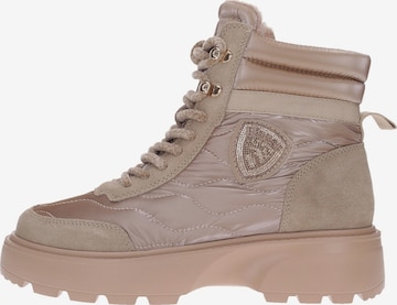 Stivaletto stringato 'Blanca03' di Blauer.USA in beige: frontale