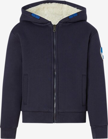 North Sails Kapuzen-Sweatshirtjacke in Blau: predná strana