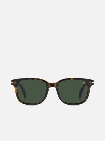 Lunettes de soleil David Beckham en marron : devant