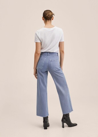 MANGO Wide Leg Jeans 'Catherin' in Blau