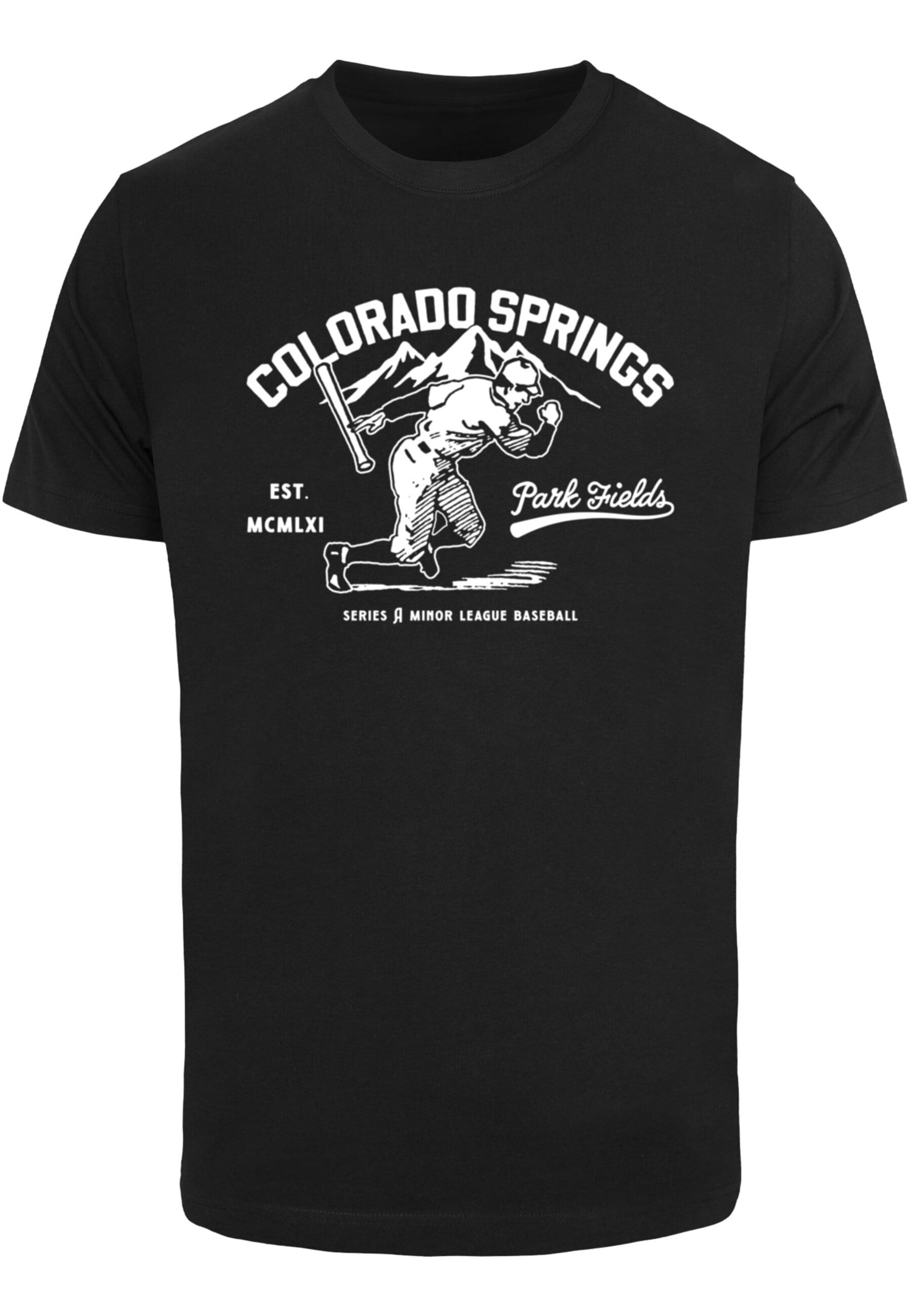 Merchcode Shirt 'Park Fields - Colorado Springs' in Black: front