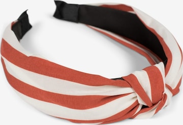 styleBREAKER Haarschmuck 'Haarreif mit Streifen Muster' in Braun: Vorderseite