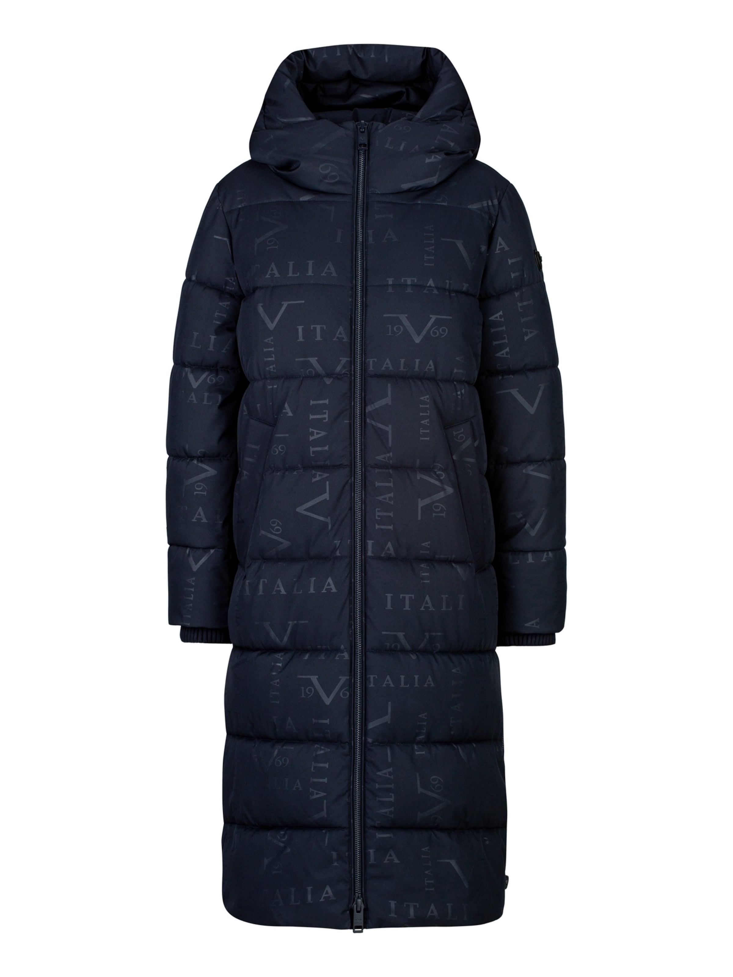 19V69 ITALIA Winterparka 'Silvana' in Blauw: voorkant