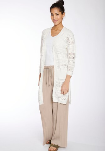 Hailys Knit Cardigan in Beige: front