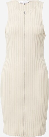 Calvin Klein Jeans Dress in Beige: front