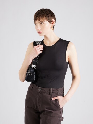 WEEKDAY Top 'Inez' in Black: front