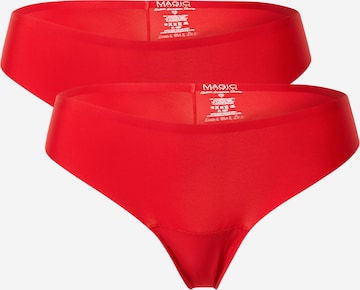 MAGIC Bodyfashion Regular Thong in Red: front