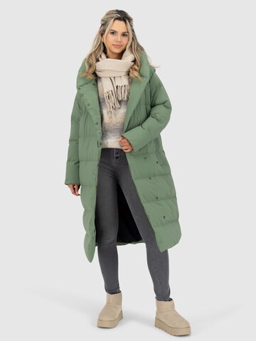 Alife and Kickin Vinterkappa 'FleurAK' i grön