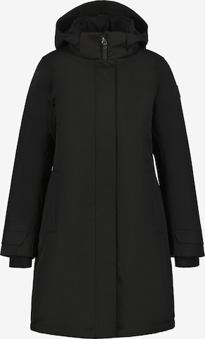 ICEPEAK - Abrigo funcional 'Pulteney' en negro: frente