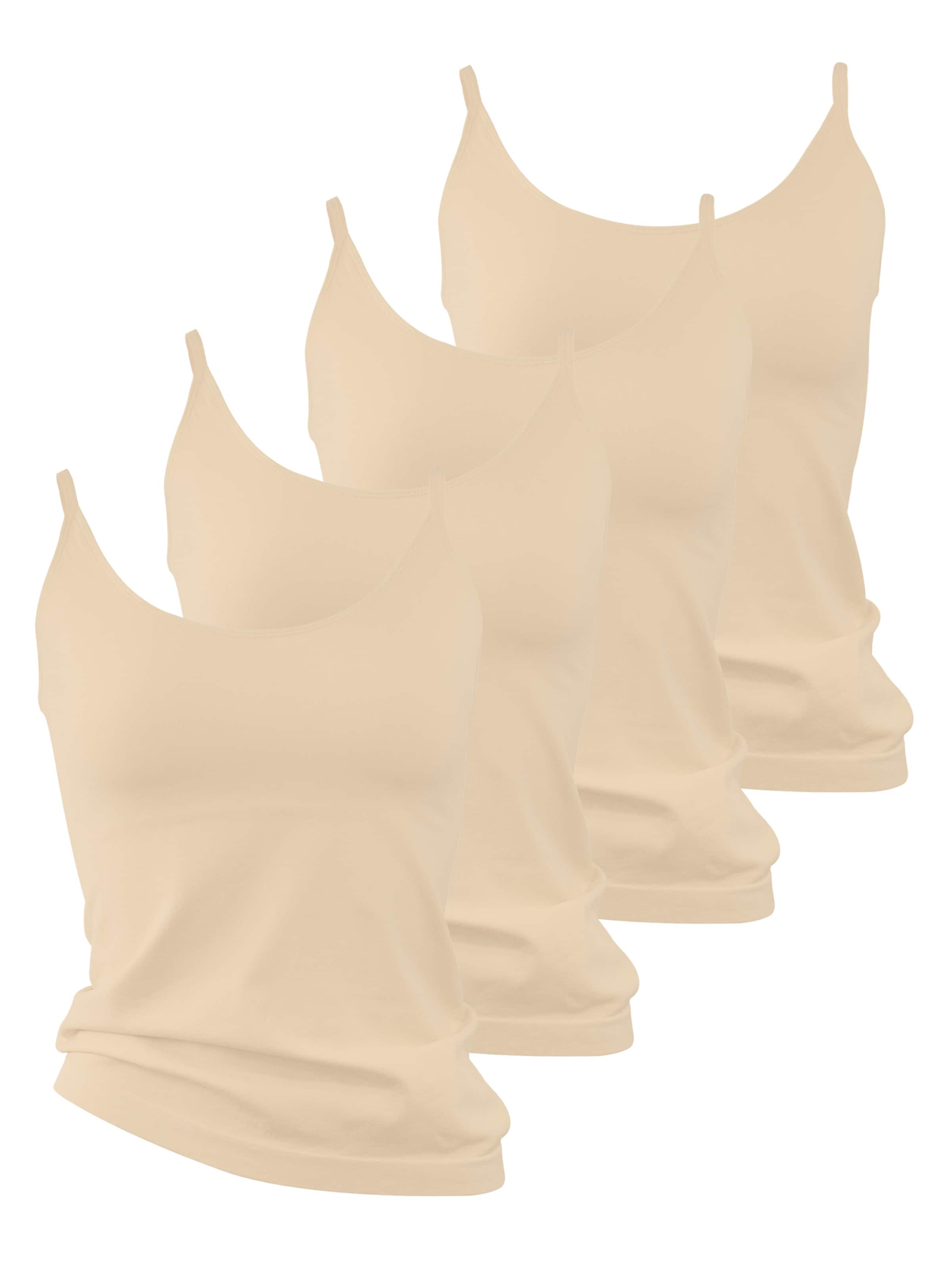 Maglietta intima di Yenita in beige: frontale