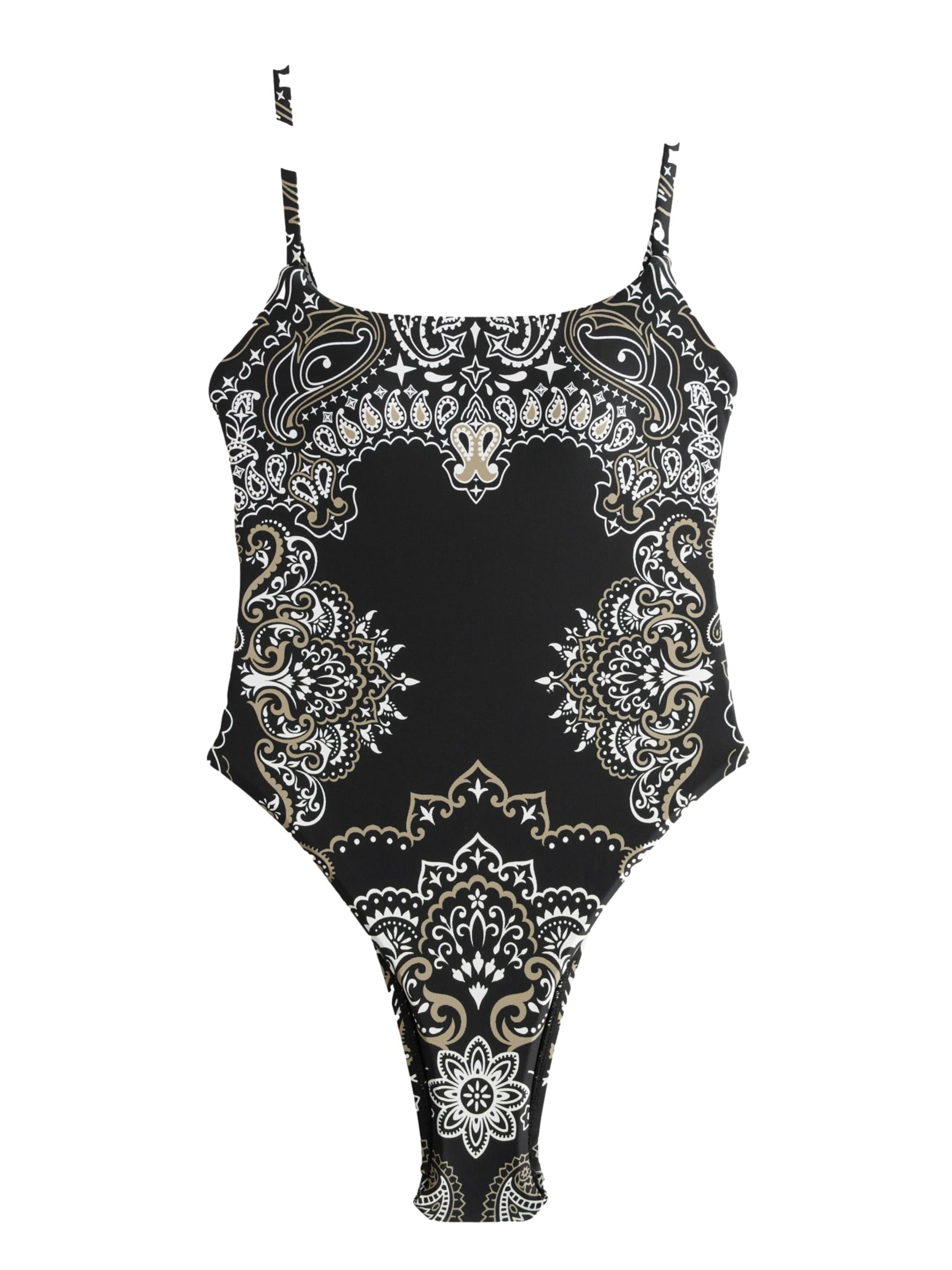 Next Bralette Swimsuit in Black: front